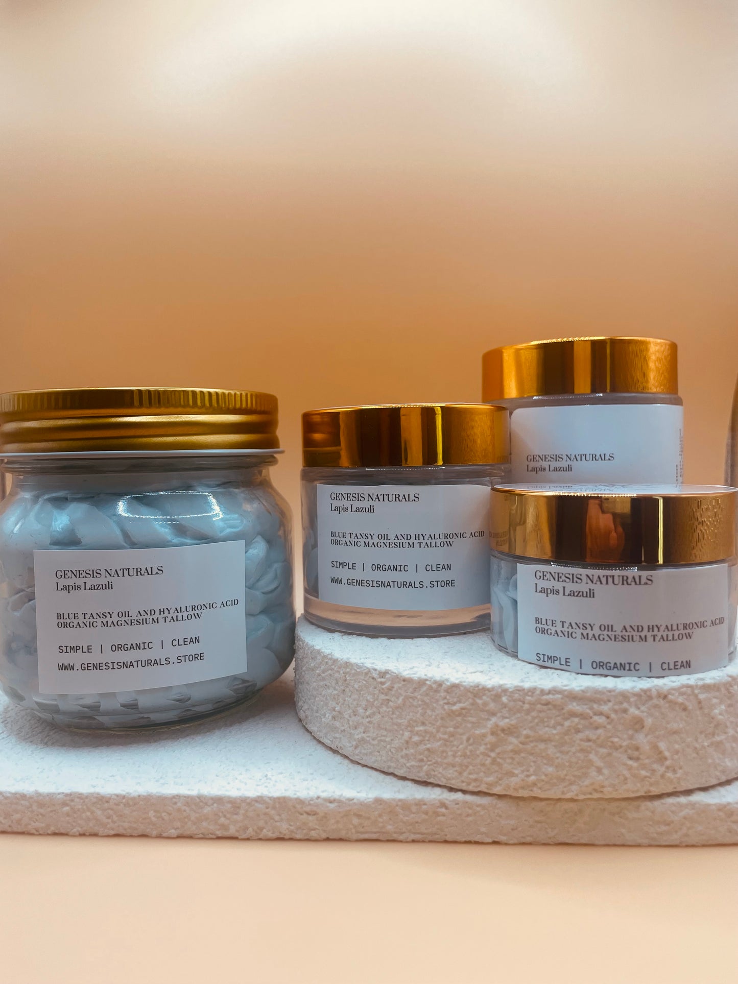 3.5 oz Lapis Lazuli Grass Finished, Organic, Magnesium Tallow