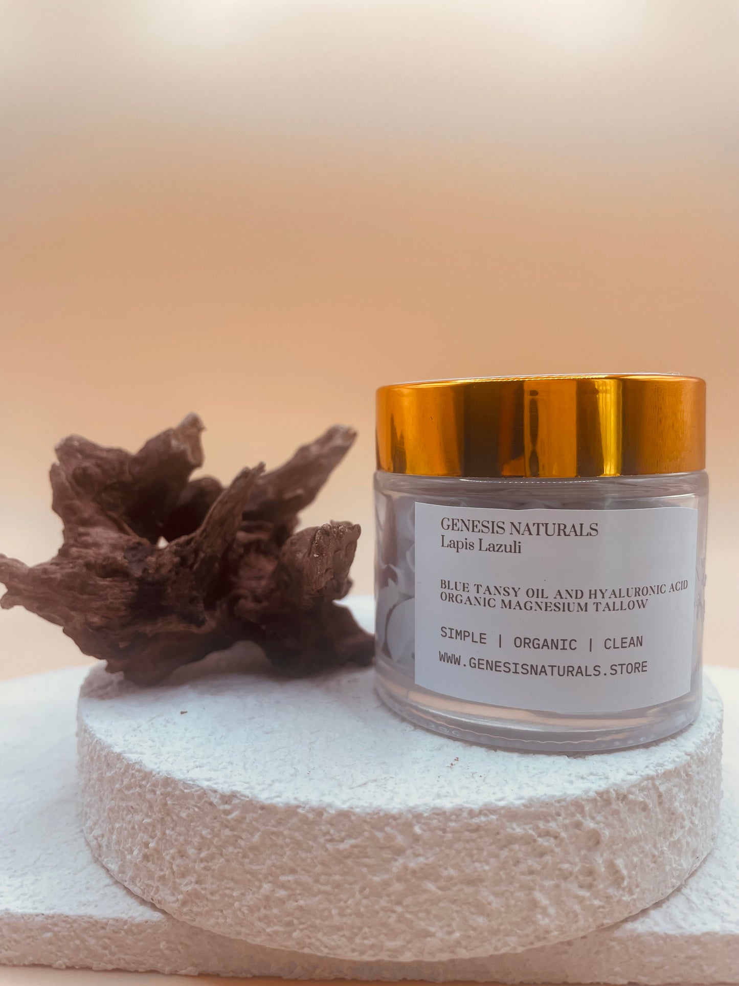 2 oz Lapis Lazuli Organic, Grass Finished, Magnesium Tallow