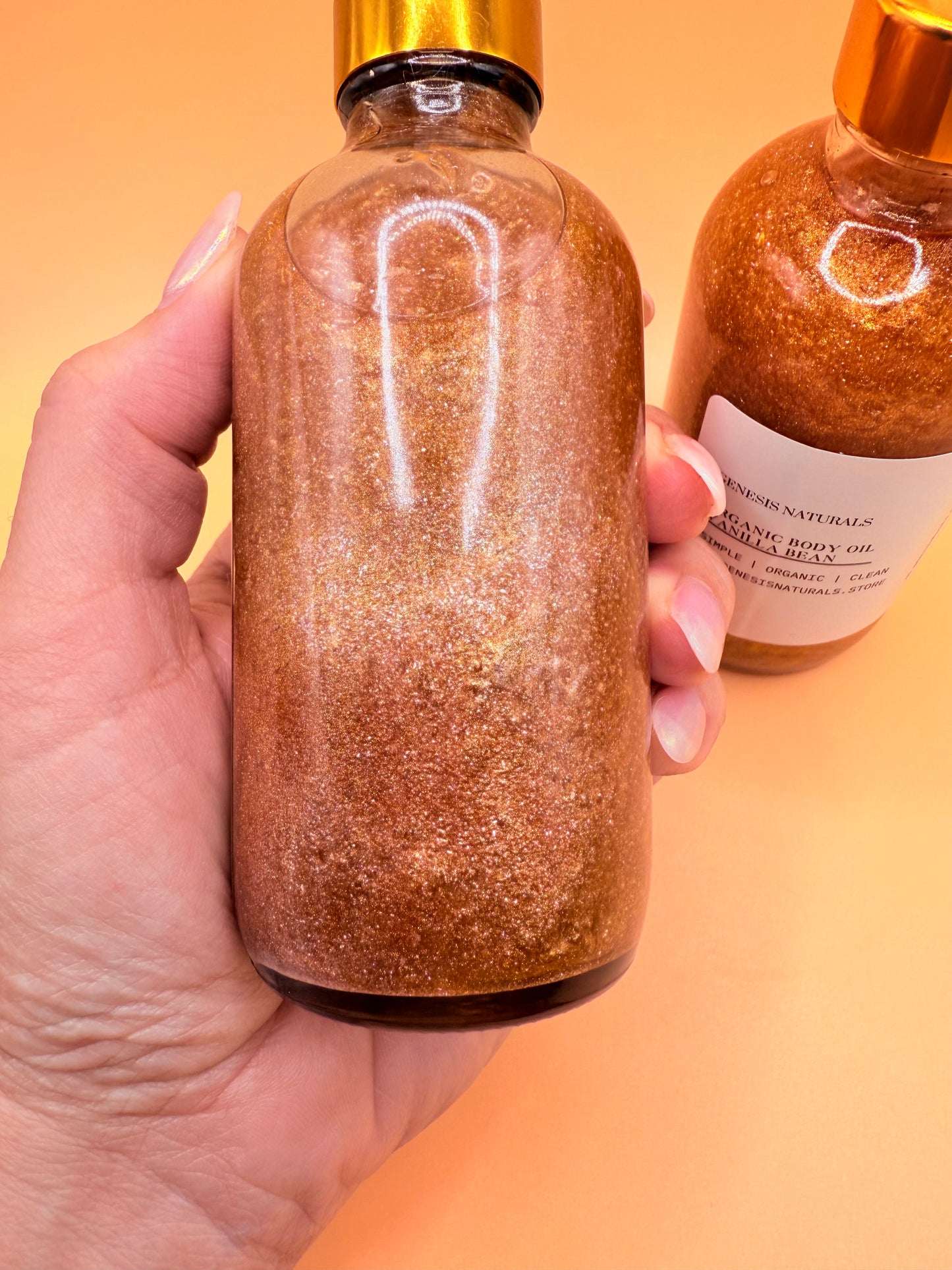 4 oz Madagascar Vanilla Bean Body oil | Glow & Bronze