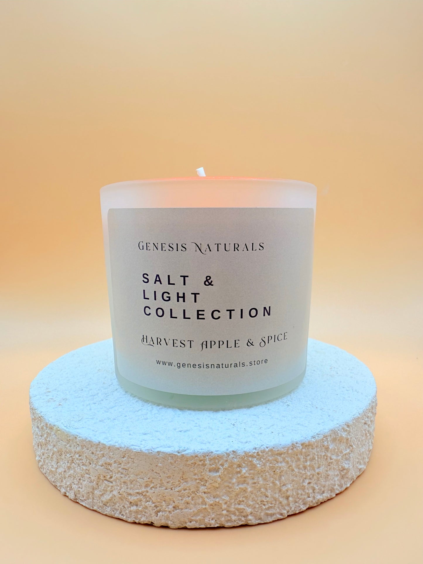 Organic Beeswax Candle -Apples & Spice