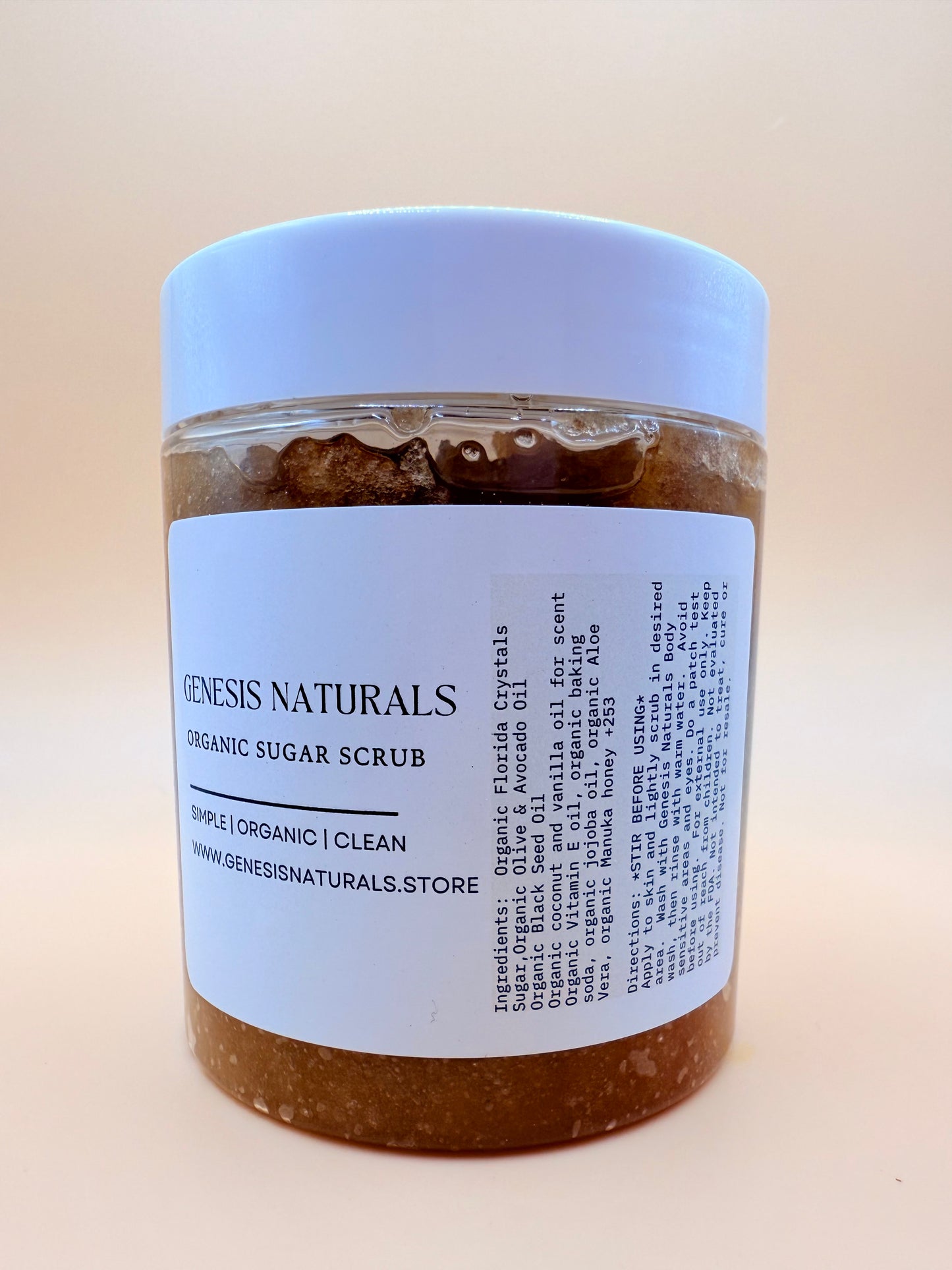 8 oz Organic Sugar Scrub