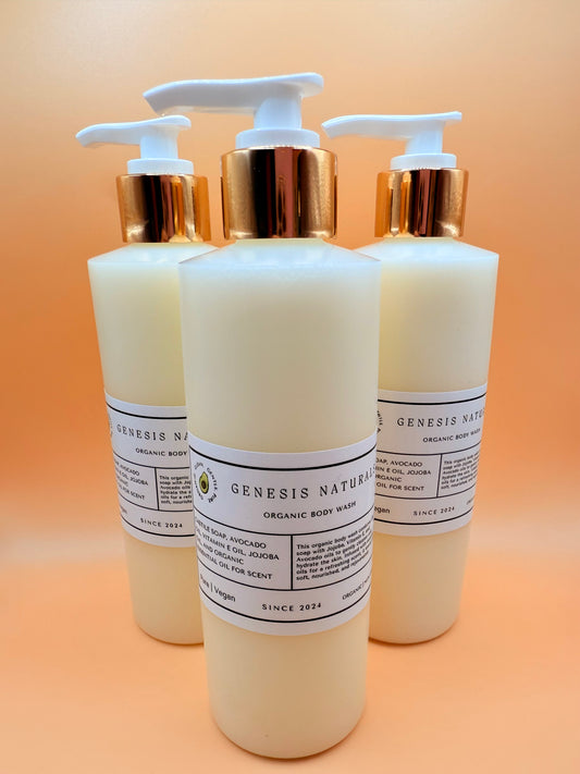 8 oz Organic Moisturizing Body and Hand Soap | Calming Chamomile Scent