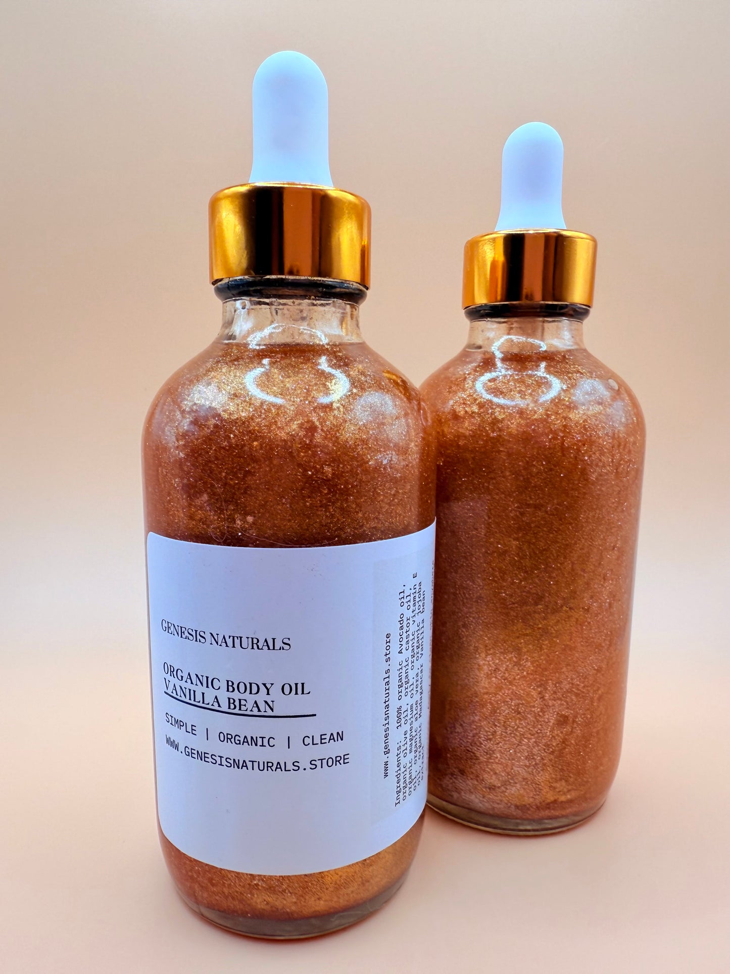 4 oz Madagascar Vanilla Bean Body oil | Glow & Bronze