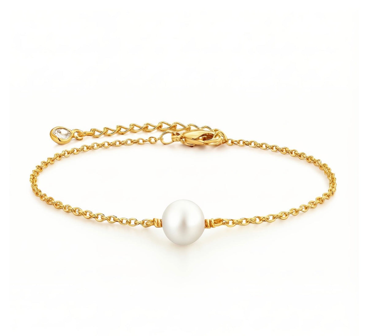 Pearl of great price bracelet | 18k triple gold plated| stainless steel center | Freshwater pearl