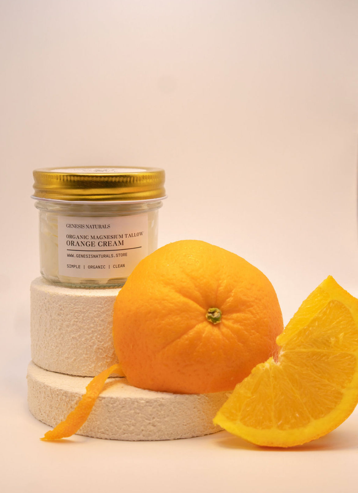 3.5 oz Organic Orange Cream Magnesium Tallow