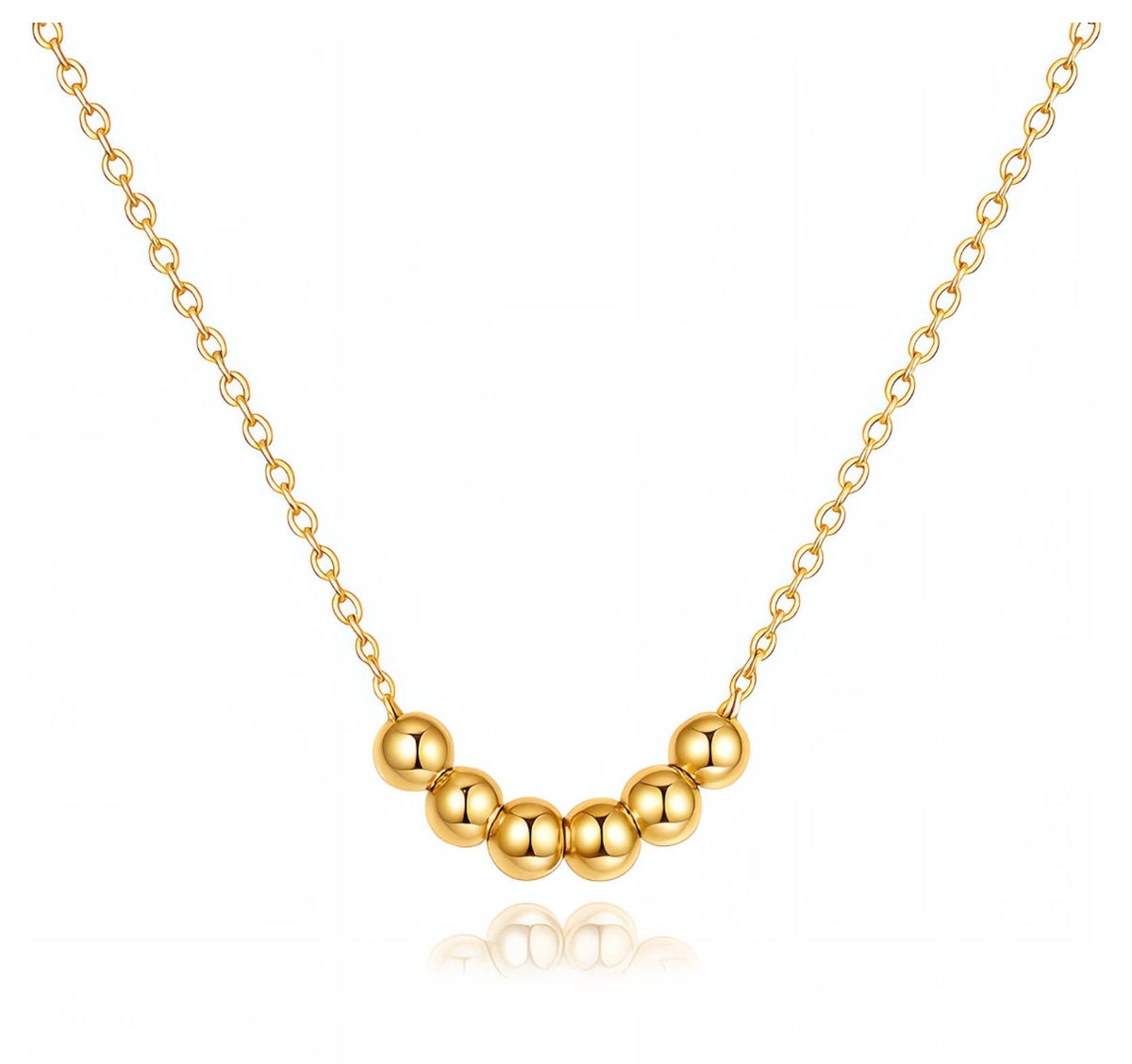 Count your blessings necklace | 18k Triple Gold Plated | Stainless Steel center