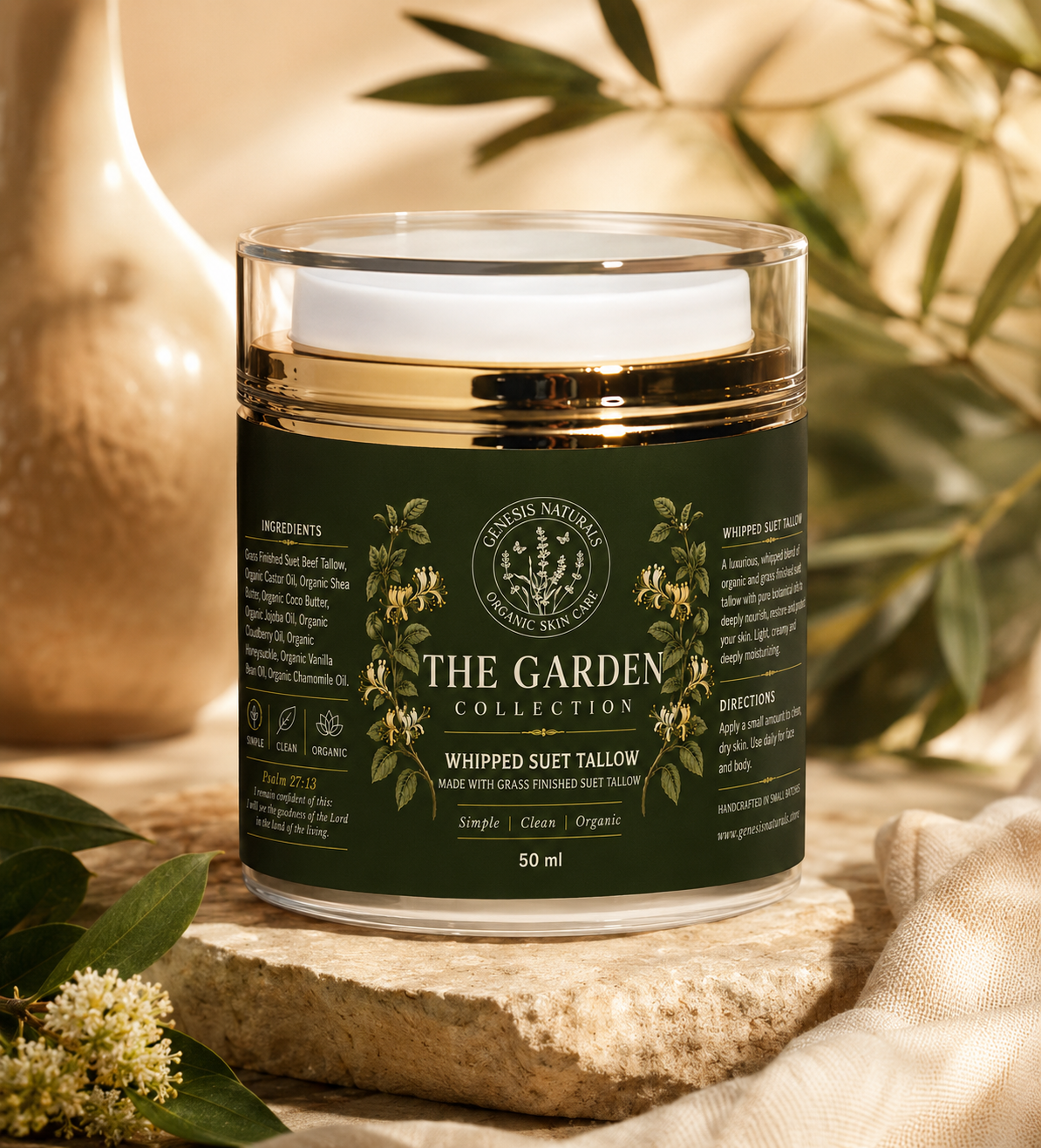 Garden Collection Organic, Grass Finished Suet Tallow | 50ml