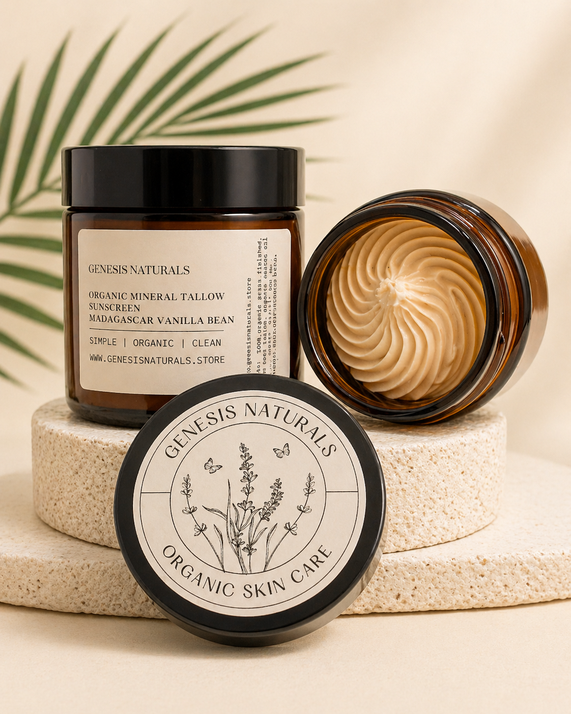 | Mineral | Organic | Deodorized | Tallow sunscreen