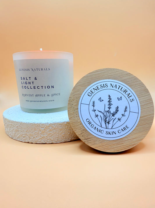 Organic Beeswax Candle -Apples & Spice