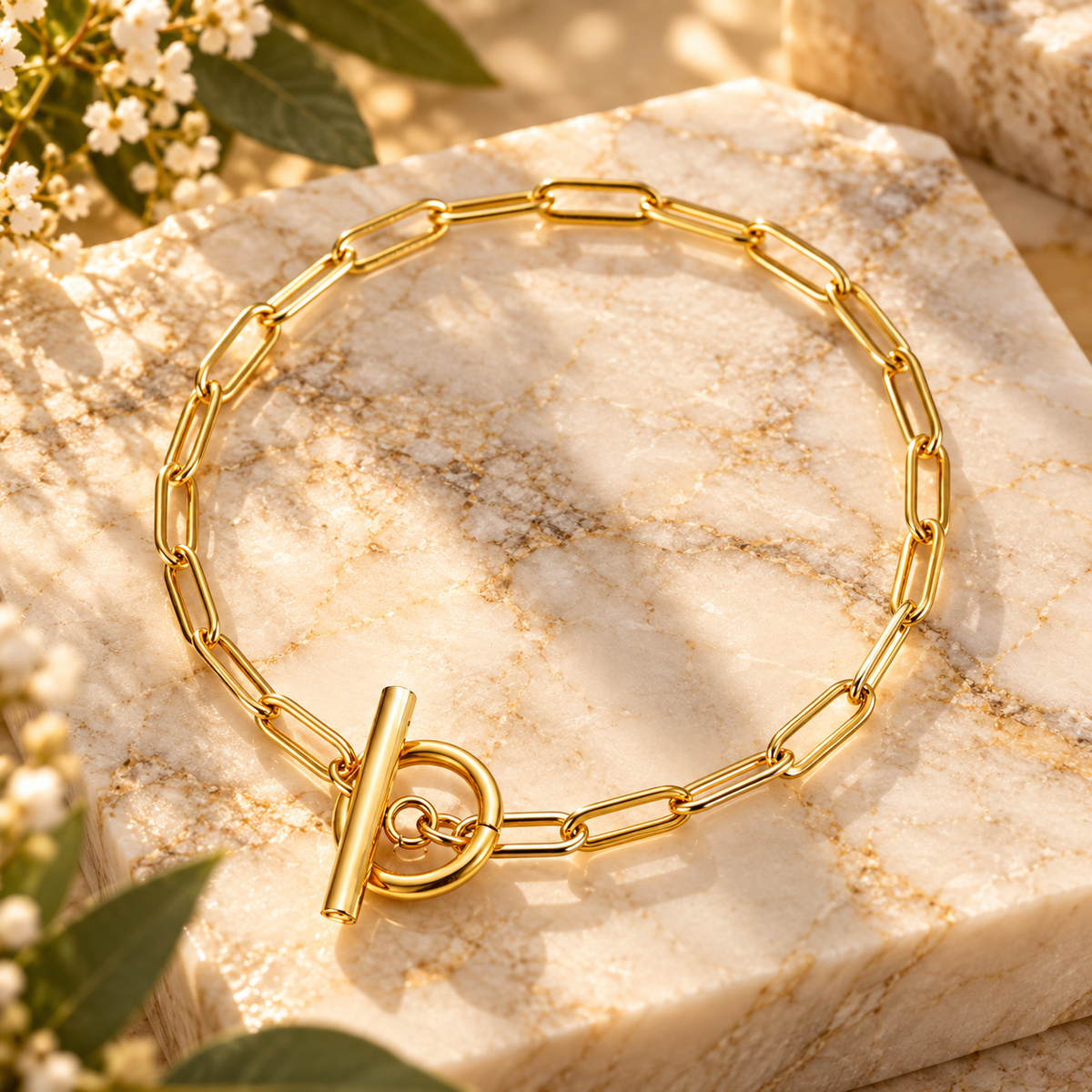 Locked In Bracelet | GOLD-PLATED STAINLESS STEEL CENTER