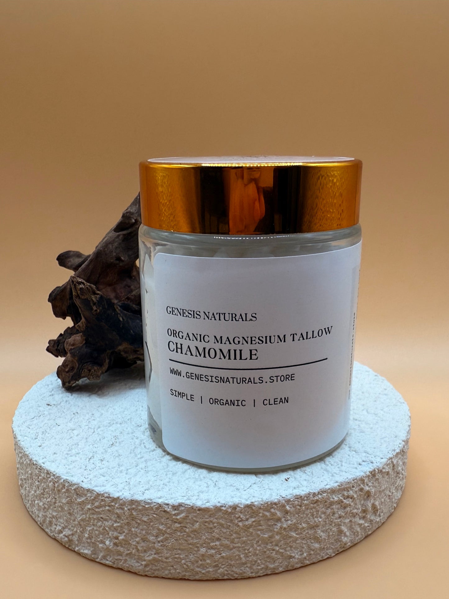 4 oz Organic Chamomile Magnesium Tallow