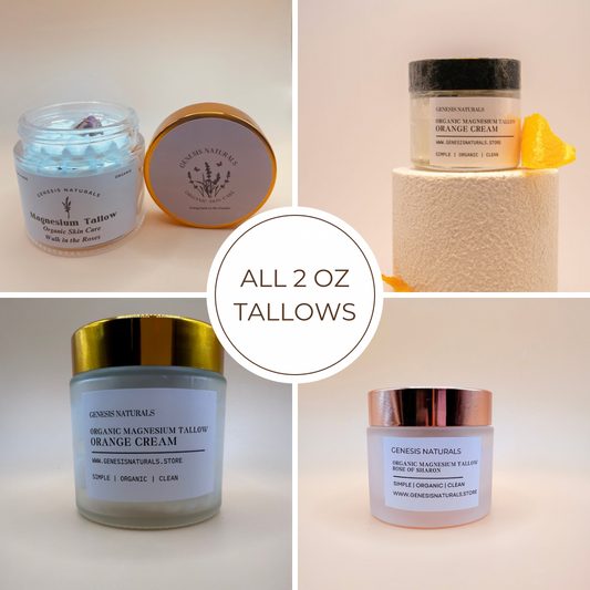 All of Genesis Naturals 2 oz Magnesium Tallow | All scents